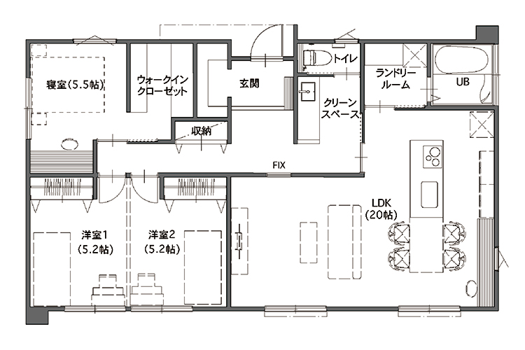 平屋 28坪 3ldk 新築プラン 熊本のデザイン住宅はプライムキューブ 1000万円台の新築一戸建て